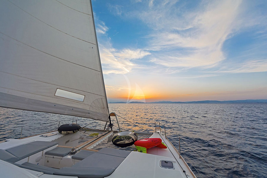 Catamaran charter in the Dodecanese islands Greece